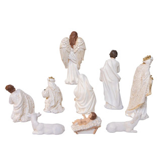 Thumbnail 2: Kurt Adler Kurt Adler 10 Pc. Nativity Table Piece Set 