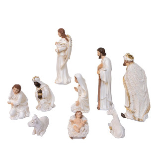 Thumbnail 3: Kurt Adler Kurt Adler 10 Pc. Nativity Table Piece Set 