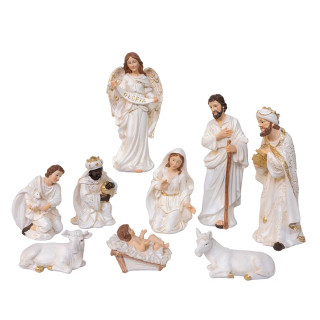 Thumbnail 4: Kurt Adler Kurt Adler 10 Pc. Nativity Table Piece Set 