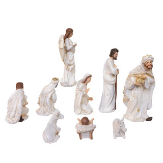 Thumbnail 5: Kurt Adler Kurt Adler 10 Pc. Nativity Table Piece Set 