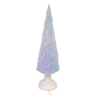 Thumbnail 2: Kurt Adler USB LED Lighted Christmas Tree With Spinning Glitter Water 