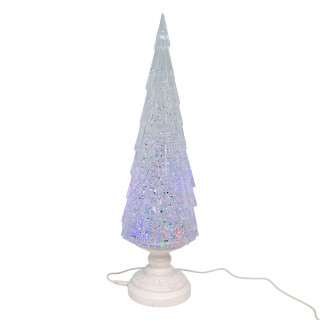 Thumbnail 5: Kurt Adler USB LED Lighted Christmas Tree With Spinning Glitter Water 