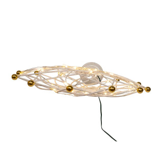 Thumbnail 4: Kurt Adler 50-Light Warm White LED 12-Point Star Tree Topper 
