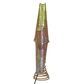 Thumbnail 6: Kurt Adler 11.5 in. 27-Light Multicolor LED Star Tree Topper 