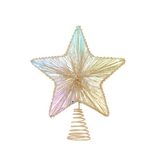 Thumbnail 1: Kurt Adler 11.5 in. 27-Light Multicolor LED Star Tree Topper 