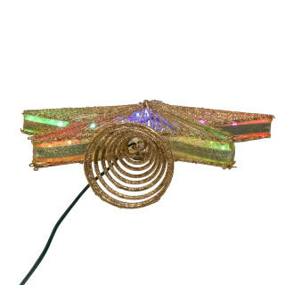 Thumbnail 10: Kurt Adler 11.5 in. 27-Light Multicolor LED Star Tree Topper 