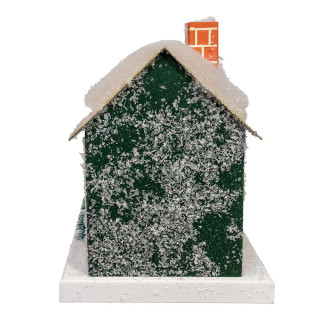 Thumbnail 4: Kurt Adler Kurt Adler LED Lighted Green Paper House Table Piece 