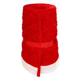 Thumbnail 5: Kurt Adler Kurt Adler 12 in. x 28 in. Quilted Red Velvet Tree Collar 