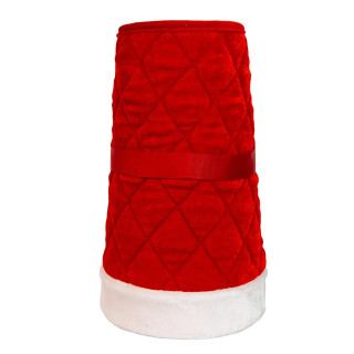 Thumbnail 1: Kurt Adler Kurt Adler 12 in. x 28 in. Quilted Red Velvet Tree Collar 