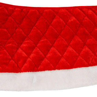 Thumbnail 2: Kurt Adler Kurt Adler 10 in. x 24 in. Quilted Red Velvet Tree Collar 