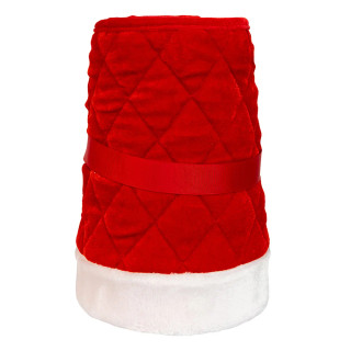 Thumbnail 1: Kurt Adler Kurt Adler 10 in. x 24 in. Quilted Red Velvet Tree Collar 