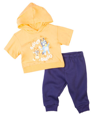 Thumbnail 1: BLUEY Bluey Baby Boys Short Sleeve Hood & Jogger Set 