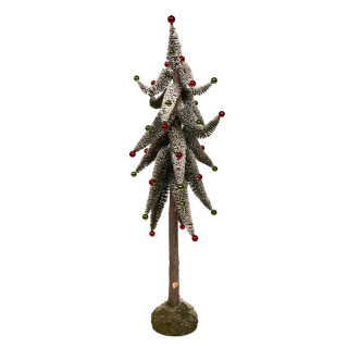 Thumbnail 3: Kurt Adler Kurt Adler 36 in Snowy Curly Green Tree 