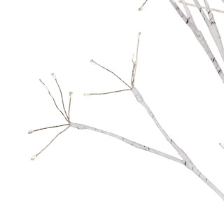 Thumbnail 2: Kurt Adler 4 ft. White Birch Tree Warm White LED 8 Function Lights 