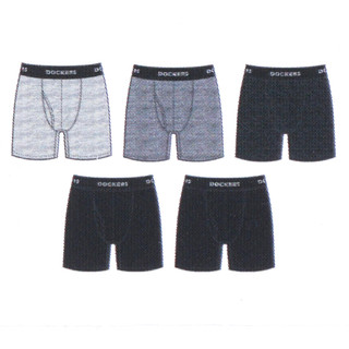 Thumbnail 3: Dockers Dockers Mens 5 pk Solid Cotton Boxer Briefs 
