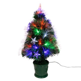 Thumbnail 4: Kurt Adler Kurt Adler 2 ft. LED Fiber Optic Potted Tree 