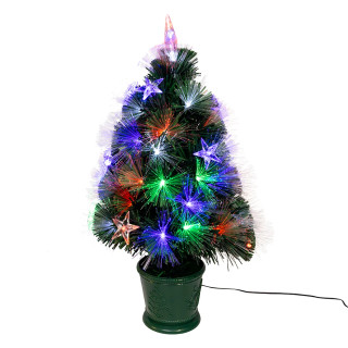 Thumbnail 5: Kurt Adler Kurt Adler 2 ft. LED Fiber Optic Potted Tree 