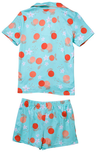 Thumbnail 2: Rene Rofe Rene Rofe Big Girls Orange Print Pajama Set 