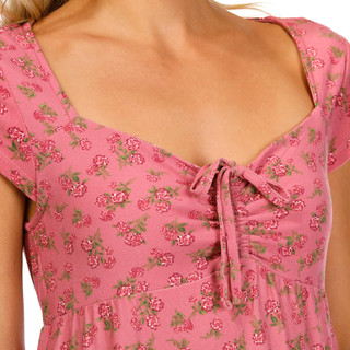 Thumbnail 3: Derek Heart Derek Heart Juniors Tiered Short Sleeve Mini Dress 