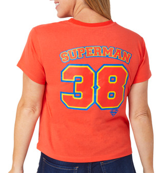 Thumbnail 2: DC Comics DC Comics Juniors Superman Short Sleeve Crop Top 