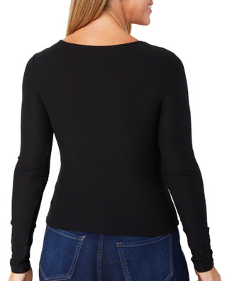 Thumbnail 2: 7TH & HUDSON 7th & Hudson Juniors Long Sleeve V-Neck Top 