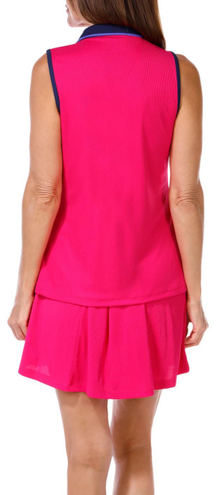 Thumbnail 2: PGA TOUR PGA TOUR Womens Active Colorblock Pleated Golf Skort 