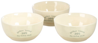 Thumbnail 2: DEMDACO Demdaco 3 Pk Ceramic Dip Chiller Bowls 