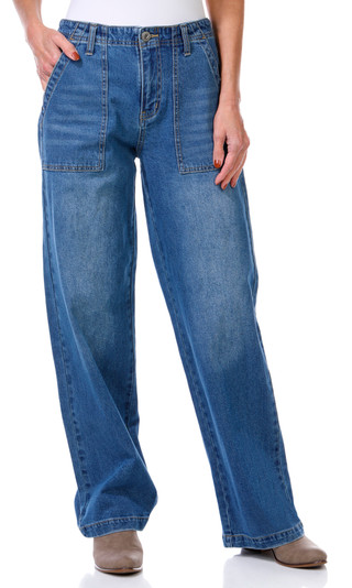 Thumbnail 1: SUPPLIES BY UNIONBAY Supplies by UNIONBAY Womens Della Wide Leg Jeans 