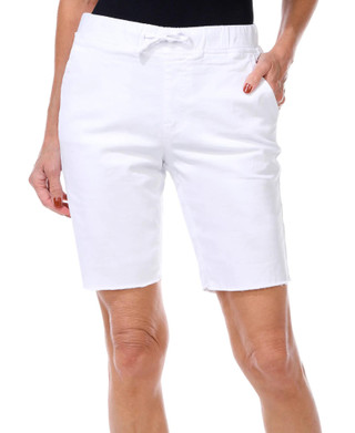 Thumbnail 4: Royalty Royalty Petite Solid Elastic Waist Bermuda Shorts 