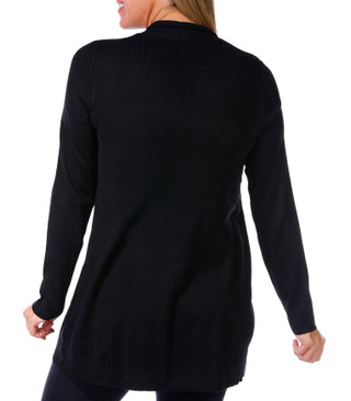 Thumbnail 2: Cyrus Cyrus Womens Long Sleeve Ribbed Long Open Front Cardigan 