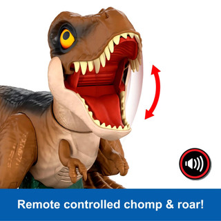 Thumbnail 9: Jurassic World Jurassic World Boys RC Roarin' Frenzy T-Rex Dinosaur Toy 