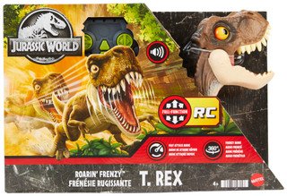 Thumbnail 2: Jurassic World Jurassic World Boys RC Roarin' Frenzy T-Rex Dinosaur Toy 