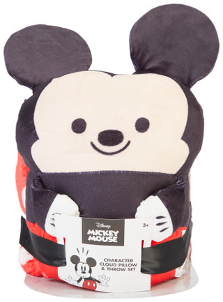 Thumbnail 1: Disney Disney Mickey Mouse Kids Cloud Pillow & Throw Set 