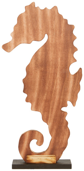 Thumbnail 2: Fancy That JD Yeatts 20 In Wooden Seahorse Home Accent 