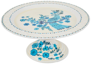 Thumbnail 1: ONE HUNDRED AND 80 DEGREE One Hundred and 80 Degrees 13.5 in Blue & White Cake Stand 