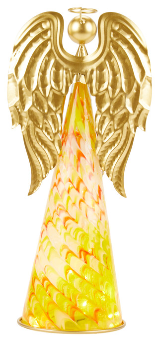 Thumbnail 2: Regal Arts & Gifts Regal Arts & Gifts 13 in LED Murano Angel Garden Accent 