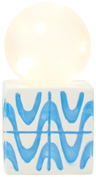 Thumbnail 1: LILY AND FAYE Lily + Faye Blue Cube Decorative Light 