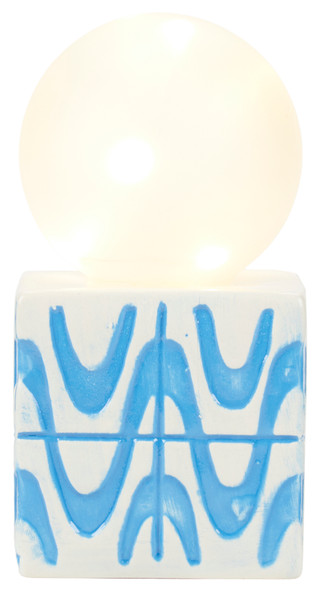Thumbnail 2: LILY AND FAYE Lily + Faye Blue Cube Decorative Light 