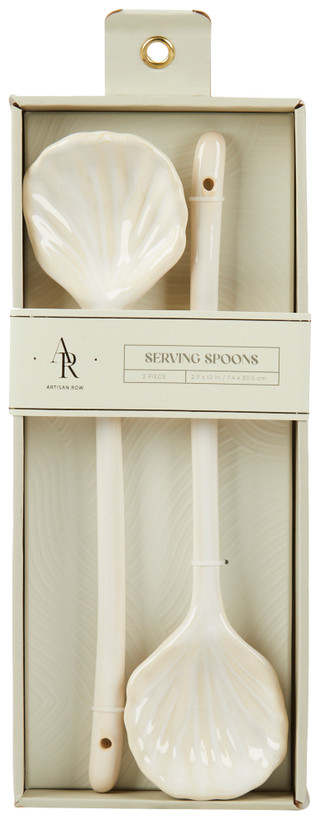 Thumbnail 1: ARTISAN ROW Artisan Row 2 Pk Ceramic Serving Spoons 
