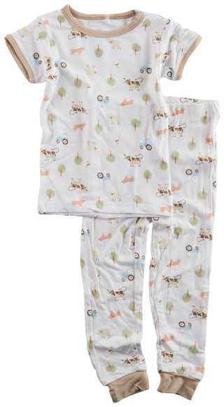 Thumbnail 1: MILKBERRY Milkberry Baby Boys 2 Pc Farm Life Pajama Set 