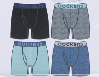 Thumbnail 2: Dockers Dockers Mens 4 pk Cotton Stretch Boxer Briefs 