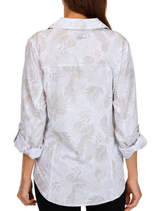Thumbnail 3: REEL LEGENDS Reel Legends Womens Print Maneuver Long Sleeve Top 