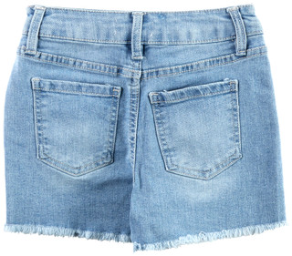 Thumbnail 2: YMI YMI Big Girls Butterfly Light Wash Denim Shorts 