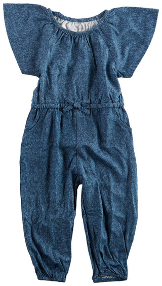Thumbnail 1: MILKBERRY Milkberry Baby Girls Flutter Sleeve Jumpsuit 