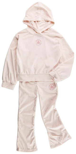 Thumbnail 1: Converse Converse Little Girls 2 Pc Flare Pants Set 