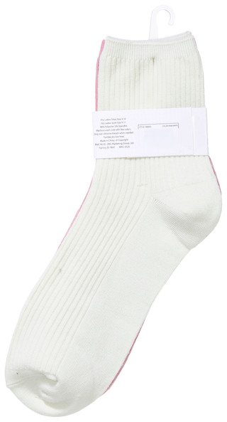 Thumbnail 3: LEGALE Legale Womens 2 Pk Ribbed Crew Socks 