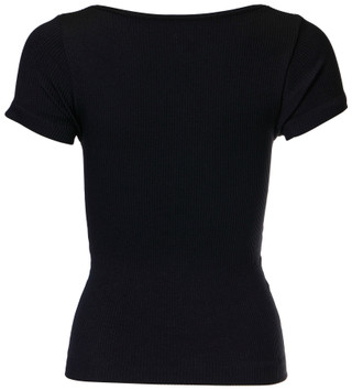 Thumbnail 2: FCT BASICS FCT Juniors Short Sleeve Ribbed Crew Neck Seamless Top 