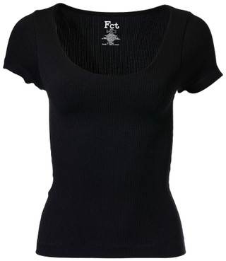Thumbnail 1: FCT BASICS FCT Juniors Short Sleeve Ribbed Crew Neck Seamless Top 