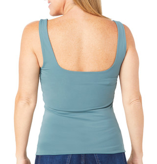 Thumbnail 3: Express Womens Solid Compression Scoop Tank Top 