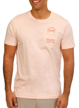 Thumbnail 1: Hurley Hurley Mens Hoola Peekaboo Short Sleeve Cotton T-Shirt 